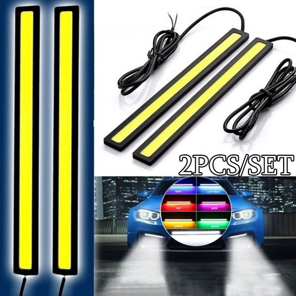 17cm LED DRL Waterproof Driving Daytime Running Light Strip 12V COB LED ...