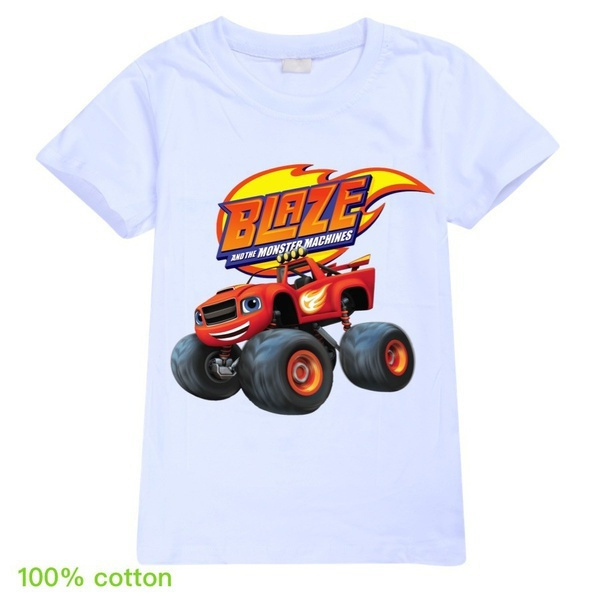 Kids Fashion T shirt Children Blaze and the Monster Machines