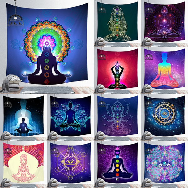 Chakra tapestry wall online hanging decor