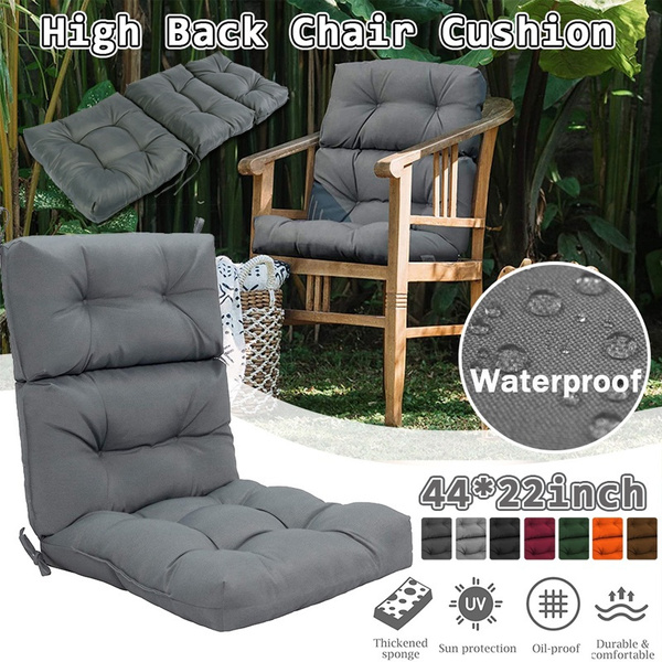 Outdoor High Back Patio Chair Cushion Large Dining Patio Chair Seat Cushion Pad