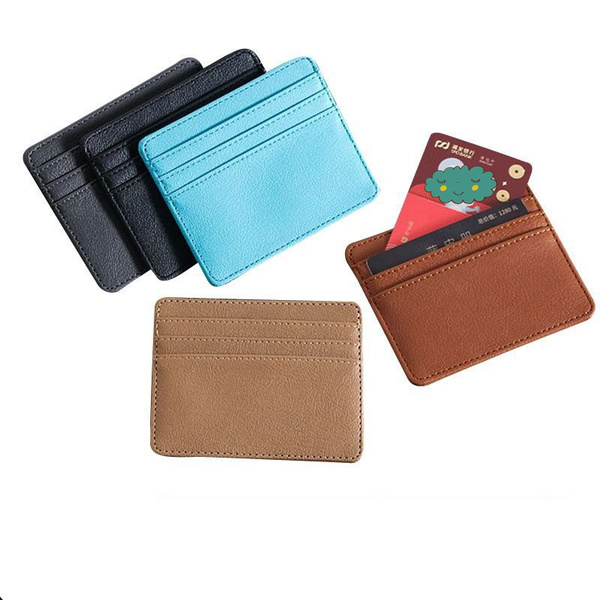Slim Leather ID/Credit Card Holder Long Wallet