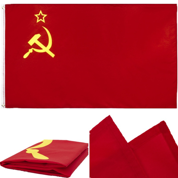 CCCP USSR Flag - Banner Of Victory (Soviet Army In Berlin, 1945) WWII Red Flag - Polyester