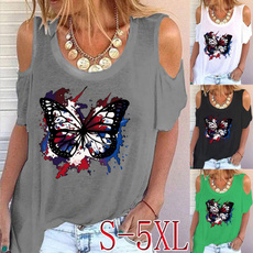 butterfly, Summer, Plus Size, Graphic T-Shirt