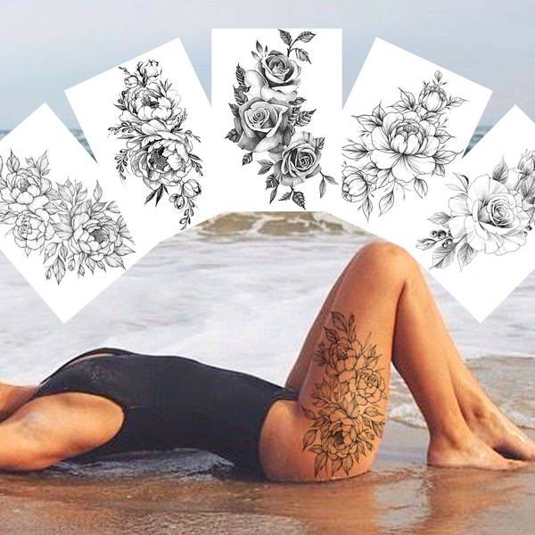 22 Timeless Thigh Tattoos for Women | Peanut