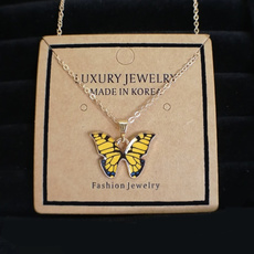 butterfly, clavicle  chain, Chain Necklace, Fashion
