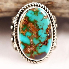 Sterling, Antique, Turquoise, 925 sterling silver
