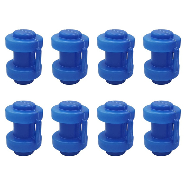 8Pcs Trampoline Enclosure Pole Cap Plastic Trampoline Pole Caps
