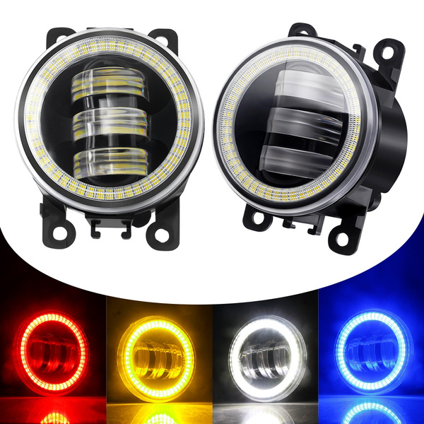 2 X Car Angel Eye Fog Light For Peugeot 3008 207 307 2008 4008 4007 ...