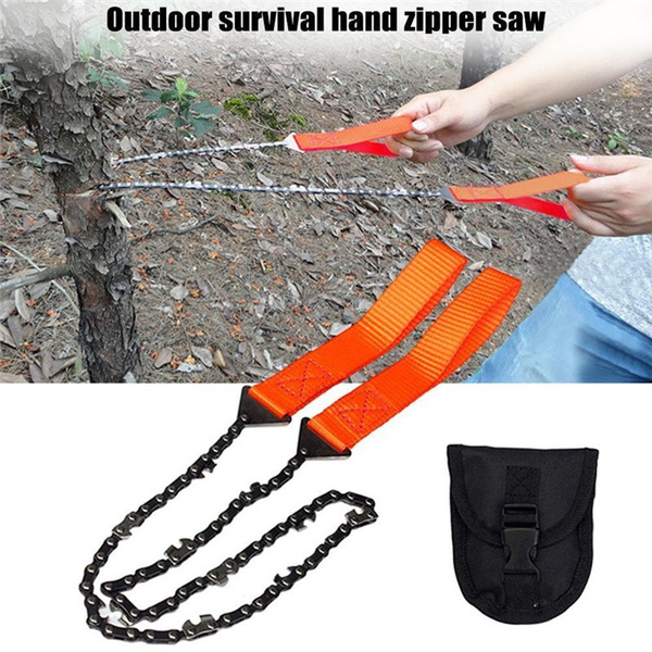 Pocket Foldable ChainSaw Hand Tools Camping Emergency Survival Hiking Gear Chain