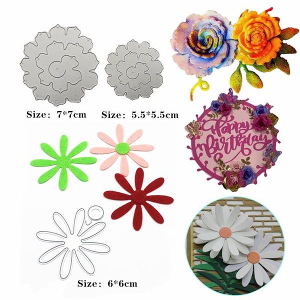 Spring Bloom Flower Metal Cutting Dies Stencil for Scrapbooking Craft #@#s 
