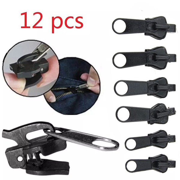 12/6Pcs Universal Slider Instant Fix Zipper Repair Kit Replacement