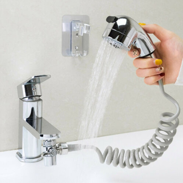 Bathroom Faucet Rinser Basin Water Tap External Shower Head Flexible