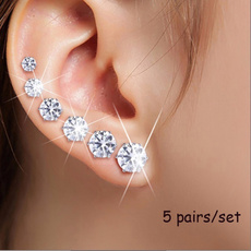 Steel, Cubic Zirconia, earrings jewelry, Jewelry