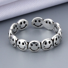 Jewelry, Gifts, Silver Ring, smileyring