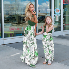 Summer, motheranddaughterdres, familymatchingoutfit, Family