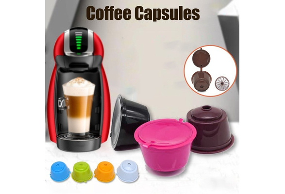 Refillable Coffee Capsules Filter Cup Compatible for Dolce Gusto Taste  Adapter Reusable Nescafe Machine Rechargeable Dolcegusto