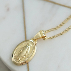 goldplated, 18k gold, Christian, Jewelry