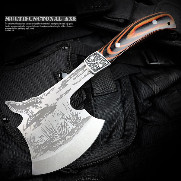 Camping axe outdoor camping axe color wood axe mountain axe stainless