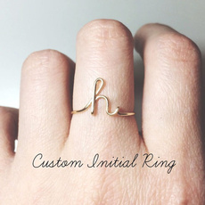 Fashion, letterring, wedding ring, fashion ring