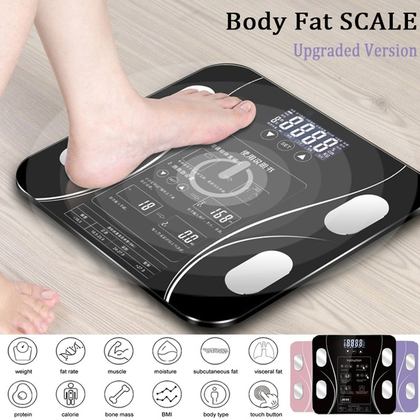 High Precision Smart BMI Body Fat Scales Touch Control Digital Bathroom  Electronic Weight Scale, Accurate Muscle And Water Mass Health Body  Composition Analyzer Monitor