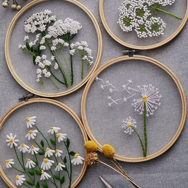 1pc Embroidery Kits for Beginners with Pattern Creative Dandelion