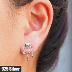 Sterling, golden, Men Earrings, Jewelry