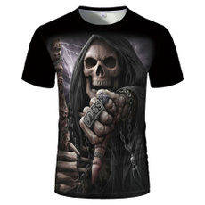 Mens T Shirt, Funny T Shirt, skull, Sleeve