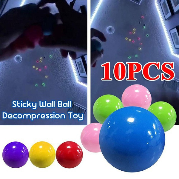 Details about   Target Ball Sticky Globbles Balls Toy Anti-Stress Fluorescent Sticky Wall Balls