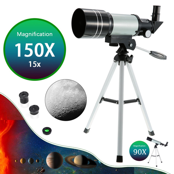 thumbnail image 2 of AOMEKIE 15-150x Telescope For Kids – 70mm Refractor With Tripod & Phone Adapter 2 of 5