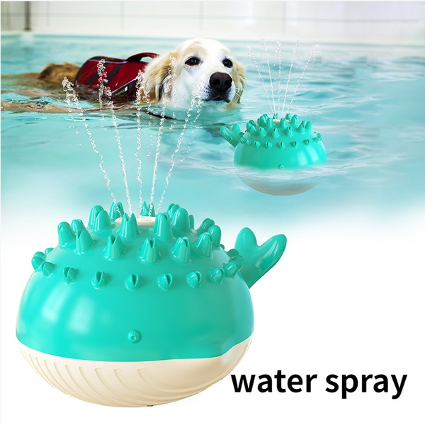 Water Spray Floating Pet Training Toy Dog Swimming Bath Interactive