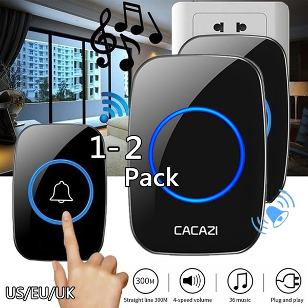 Wireless Smart Doorbell, Home Waterproof Doorbell Smart Lightemitting