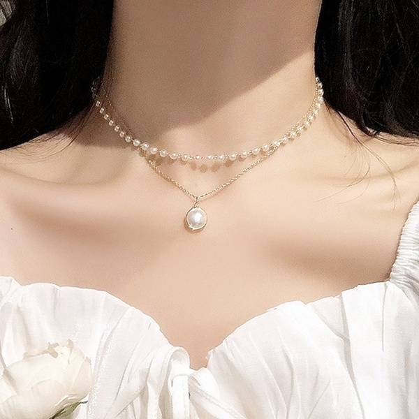 Simple korean online necklace