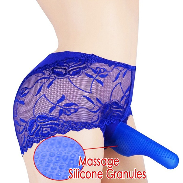 Sissy Sexy Men's Lace Gay Underwear Massage Silicone Granules