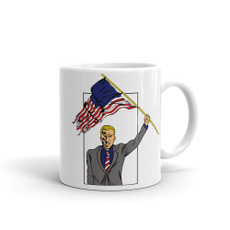 Mug, American, pride, Flag