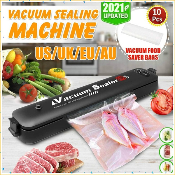 Version Vacuum Food Sealer Upgraded Automatic Household Food Vacuum Sealer  Packaging Machine with 10Pcs Bags