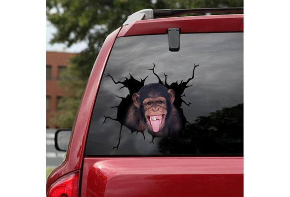 Funny Monkey Animal Car Truck Window Laptop Vinyl Decal Sticker 