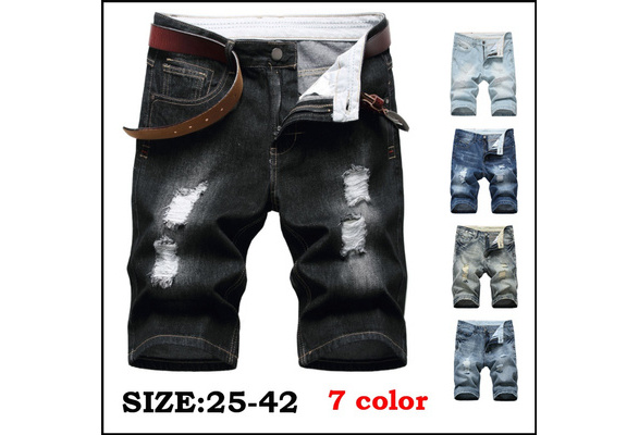 2022 Casual Men Denim Shorts Pants Men Summer and Autumn Fashion Retro Style  Jeans Shorts