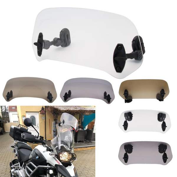 Universal Windshield Extension Spoiler Clip-On Windscreen For Yamaha Honda