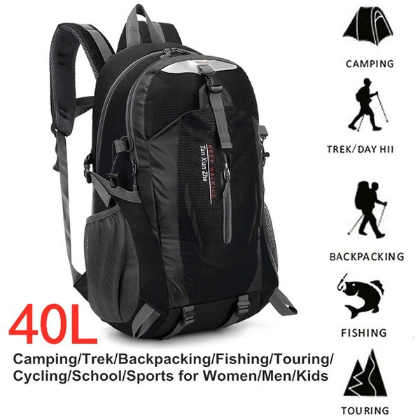 Newest 40L Outdoor Travel Backpack Sports Bag Camping Backpack Hiking  Rucksack Students Backpack Water Resistant Hiking Bag Men Women