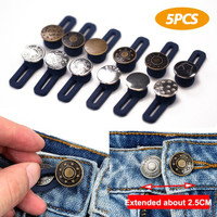 5PCS Casual Pants Retractable Waist Extension Button Adjustable ...