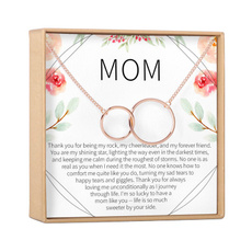 circlenecklace, friendshipnecklace, mom, Gifts