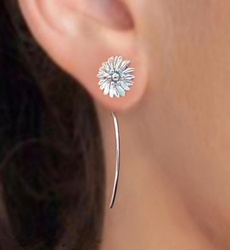 Sterling, cute, Flowers, Dangle Earring