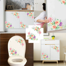 Decor, Flowers, toiletflowerwalldecal, Home & Living