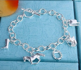 Charm Bracelet, horse, Fashion, Jewelry