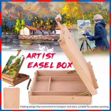 Box, easel, artist, Wooden