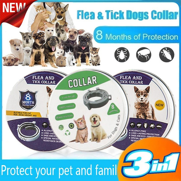 Adjustable Dog Collar Flea Tick Prevention Collar Natural Pests Control ... - Tick Prevention Collar With Rules Beads For Large Dogs
