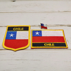 flagpatch, Flag, Pins, chile