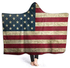American, hooded, allseasonblanket, Blanket