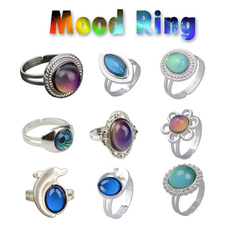 Couple Rings, dolphinring, emotionring, Jewelry