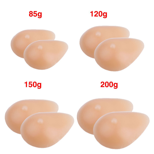 2Pcs Forms Fake Padded Bra for Crossdresser Silicone Boobs